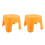 2Pièces Enfant Orange Pour Bain Chaussures 8