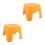 2Pièces Enfant Orange Pour Bain Chaussures 9