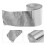 3Pièces Ruban Isolation Thermique Aluminium Argent Pour Auto 11