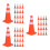 60Pièces Ensemble Mini Panneaux PVC Orange Jeu Et Éducatif 4