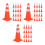 60Pièces Ensemble Mini Panneaux PVC Orange Jeu Et Éducatif 6