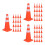 60Pièces Ensemble Mini Panneaux PVC Orange Jeu Et Éducatif 10