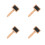 4Pièces Accessoires Feutrage Bois Fer Brosse Cardeuse Multifonction 6