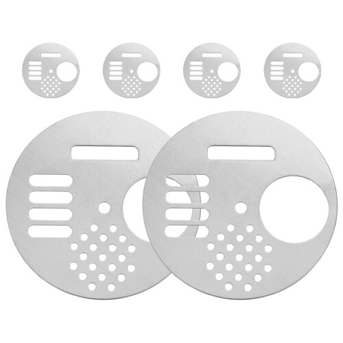 12Pièces Outil Porte Ruche Acier Durable Argenté Ventilation 1