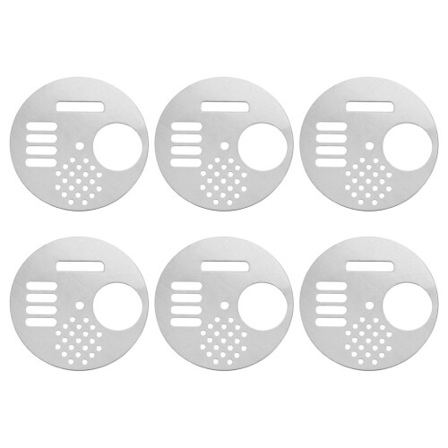 12Pièces Outil Porte Ruche Acier Durable Argenté Ventilation 2