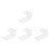 4Pièces Porte Casque Transparent Mural U Forme Polyvalent Pour Bureau 3
