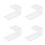 4Pièces Porte Casque Transparent Mural U Forme Polyvalent Pour Bureau 6