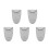 5Pièces Sacoche Sax Alto Gris Usage Poche Protection Coude 3