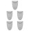 5Pièces Sacoche Sax Alto Gris Usage Poche Protection Coude 8