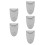 5Pièces Sacoche Sax Alto Gris Usage Poche Protection Coude 2