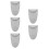 5Pièces Sacoche Sax Alto Gris Usage Poche Protection Coude 5