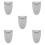 5Pièces Sacoche Sax Alto Gris Usage Poche Protection Coude 4