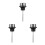 3Pièces De Niveau Huile Aluminium Pour Multi Usage 9