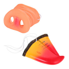 20Pièces Accessoires Costume Animal Nez Pig Et Perroquet Pour Carnaval