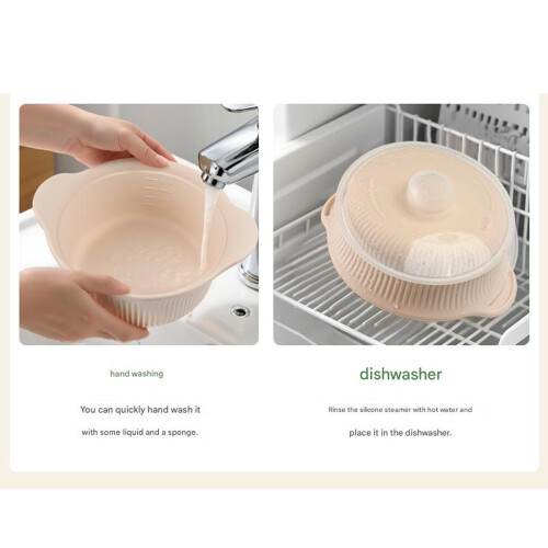 3 Compartments Microwave Pot NonStick Microwave Steaming-da hao 2