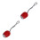 2Pièces Projection LED Rouge Portable Mini Enfants 8