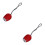 2Pièces Projection LED Rouge Portable Mini Enfants 7