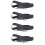 4Pièces Accessoire Guitare Cuir Noir Réglable Performance 10