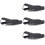 4Pièces Accessoire Guitare Cuir Noir Réglable Performance 8