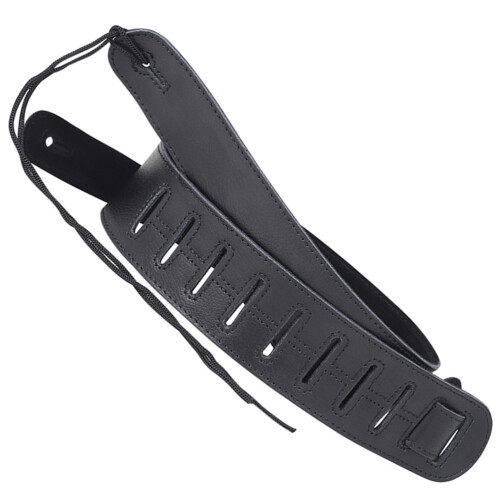 4Pièces Accessoire Guitare Cuir Noir Réglable Performance 1