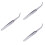 3Pièces Pince À Ongles Nail Argent Pour Pose De 6