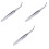 3Pièces Pince À Ongles Nail Argent Pour Pose De 3