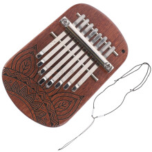 3Pièces Petit Kalimba Motifs Originaux Bois Portable Relaxation