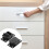 8Ensembles Kit Rouleaux Portes Armoires Noires, Usage 4