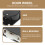 8Ensembles Kit Rouleaux Portes Armoires Noires, Usage 6