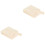 2Pièces Outils Cuisine -Pâte Bois Beige Usage Sûr 3