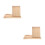 2Pièces Étagère Livres Bois Beige Compact Design Moderne 10