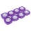 16Pièces Têtes Jetables Wc Violet Spongieux Usage 1