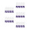 20Pièces À Dents Doigt Nylon Violet Pour Chats 6