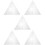 5Pièces Règle Blanche Pour Quilting Couture DIY 10