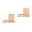 2Pièces Étagère Livres Bois Beige Compact Design Moderne 6