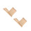 2Pièces Étagère Livres Bois Beige Compact Design Moderne 8