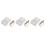 3Ensembles Cutter Rectangulaire Miel Acier Coffret Précis 9