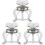 3Ensembles Trombone Lyre Argent + Flûte + Saxophone Clip Avec Chiffon 4