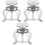 3Ensembles Trombone Lyre Argent + Flûte + Saxophone Clip Avec Chiffon 5