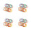 240Pièces Petits Elastiques En Caoutchouc Multicolores Polyvalents 4