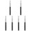 6Pièces Pointer Retractable Noir Robuste Pour Usage Didactique 5