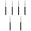 6Pièces Pointer Retractable Noir Robuste Pour Usage Didactique 6