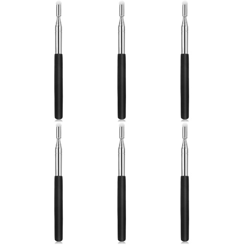 6Pièces Pointer Retractable Noir Robuste Pour Usage Didactique 1
