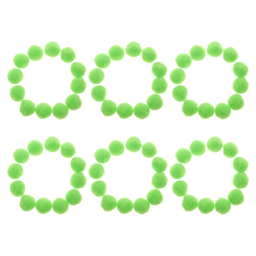 4500Pièces Boules Pompon Vert En Peluche Pour Décor 1