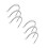 6Pièces Douille Lampe Céramique 4 Broches Usage Industriel 6