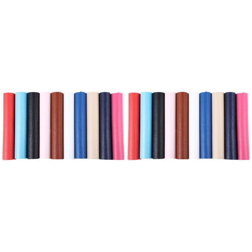 20Pièces Cuir PU À Texture Claire Couleurs Variées Pour Accessoires 1