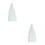 2Pièces Housse Blanche PVC Mat Nettoyage Facile 10