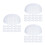 75Pièces Protections De Casquettes Blancs, Forme Maintien 5
