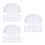 75Pièces Protections De Casquettes Blancs, Forme Maintien 7