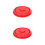 2Pièces Couvercle Ibc Rouge ABS Ventilé Résistant Chimique Pour Bidon 4